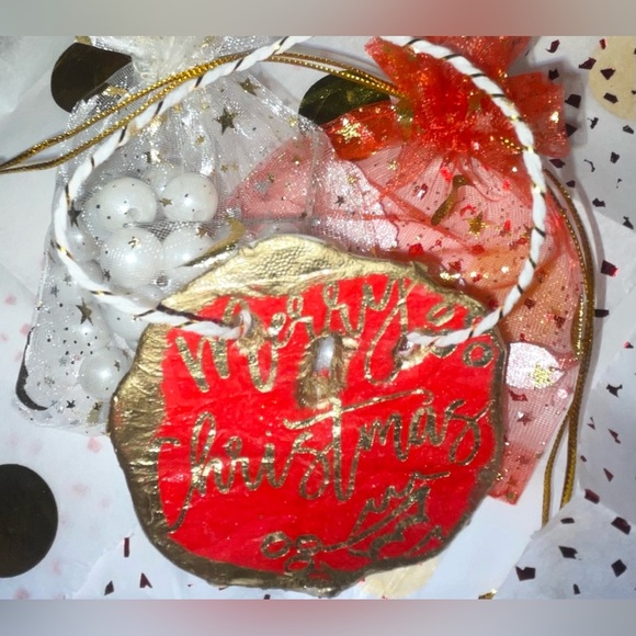 XMAS DECOR SAND DOLLAR SIGN✨HANDMADE W/ LOTS OF LOVE🎄🎅🏼🤶🏼 - Picture 3 of 4